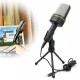 Condenser-Recording-Microphone-Megadream-35mm-Stereo-Audio-Microphone-Mic-for-PC-Laptop-Gaming-Skype-MSN-with-Tripod-B014R22F2C